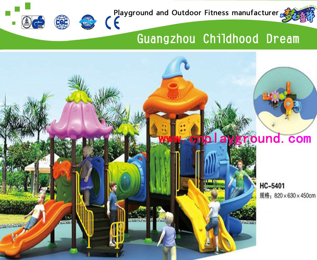 New! Middle Size Outdoor Vegetable Playground Play Structure Set with Children Fitness (HC-5701)