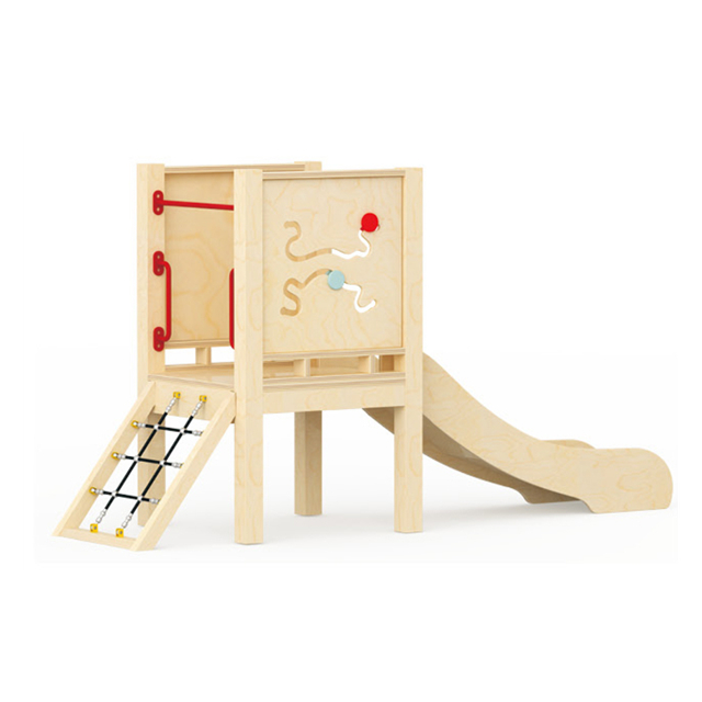 Kindergarten Indoor Wooden Small Slide Playground (HJ-2001)