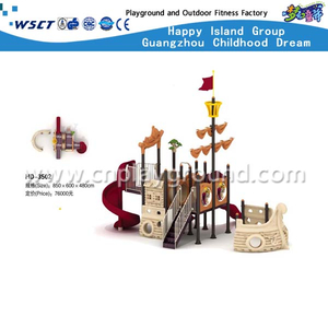 High Quality Outdoor Children Galvanized Steel Pirate Ship Playground（HD-3502）