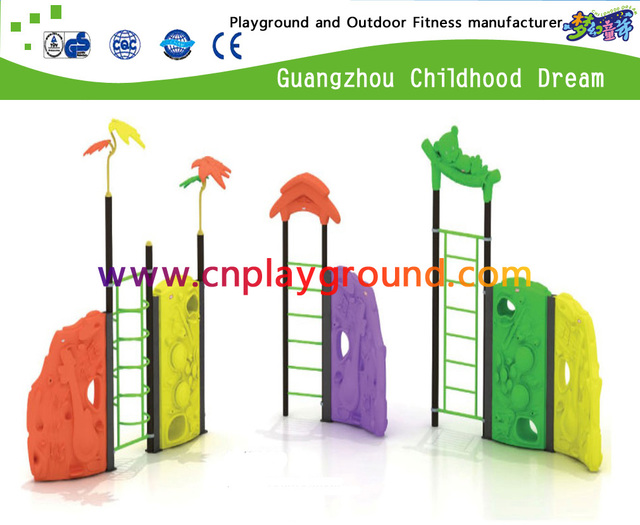 Outdoor Small Plastic Rock Climbing Wall Playgrounds (A-17203)