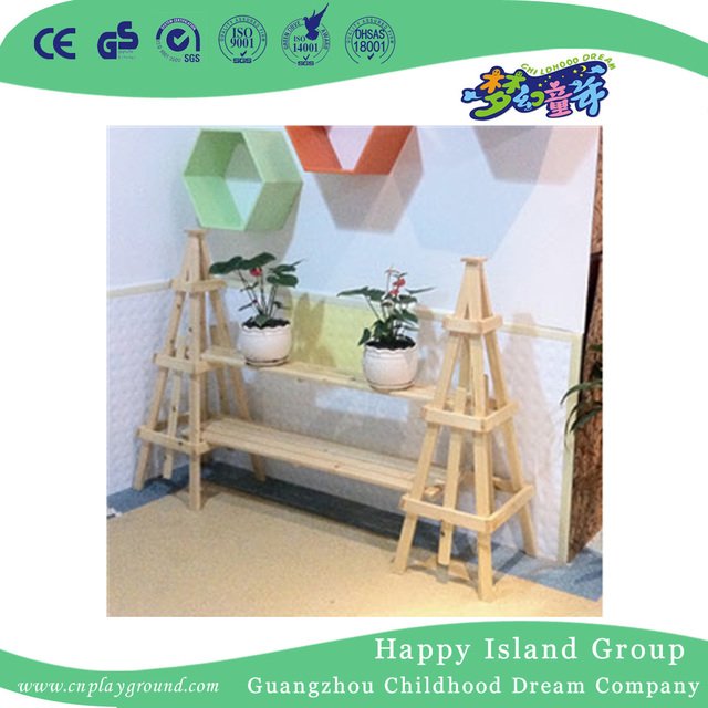 Kindergarten Furniture Mini Children Solid Wooden Car Model Flower Box (HG-4105)