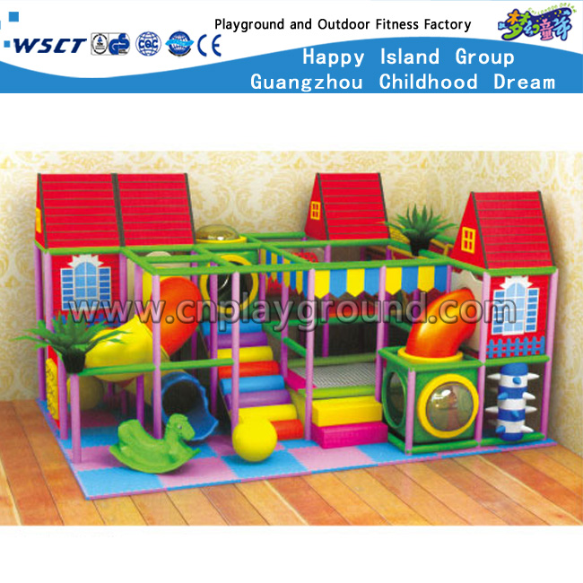  Cartoon Children Plastic Small Indoor Playground Equipment(HD-9305) 