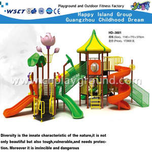 Tree House Series Children Outdoor Galvanized Steel Playground for Sale (HD-3601)