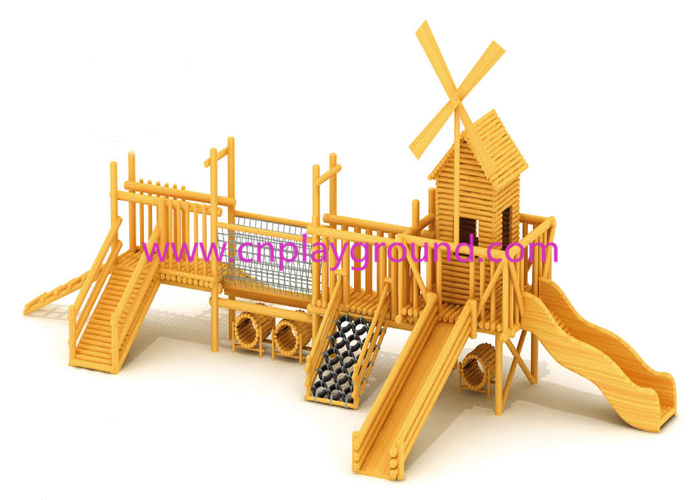 School Outdoor Wooden Toddler Combination Slide Playground (HF-17002) HF-17002._副本