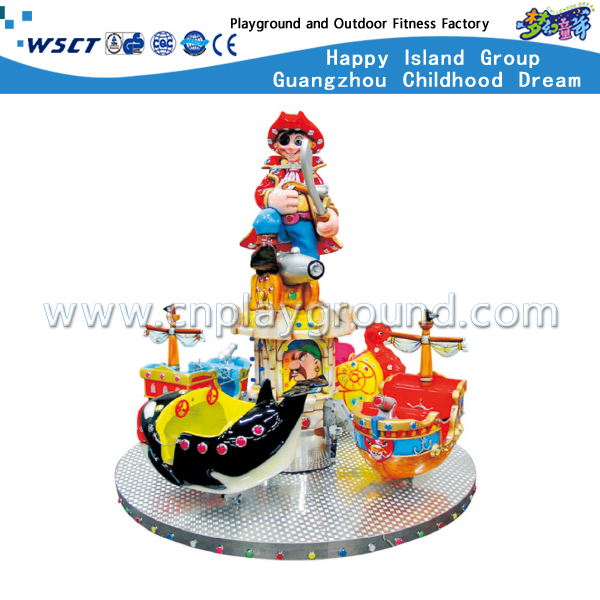 Mini Size Kids Outdoor Electric Cartoon Bee Carousel Ride Playgrounds (A-11501)