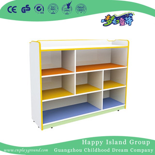 Kindergarten Furniture Bright Color Wooden Partition Shelf (HG-5401)