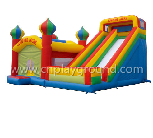 PVC Material Jumping Jacks Outdoor Inflatable Bouncers Slide(HD-9504) www.cnplayground.com