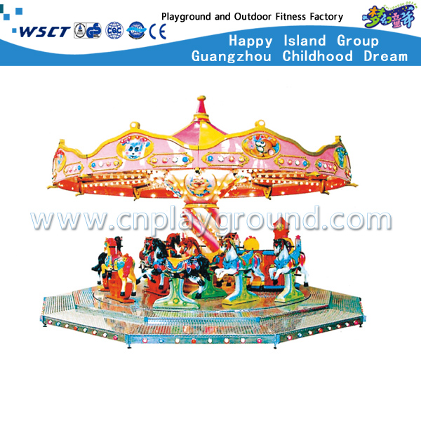 Hot Sale 4 Seats Children Red Mushroom Carousel Equipment For Amusement Park (HD-18803)