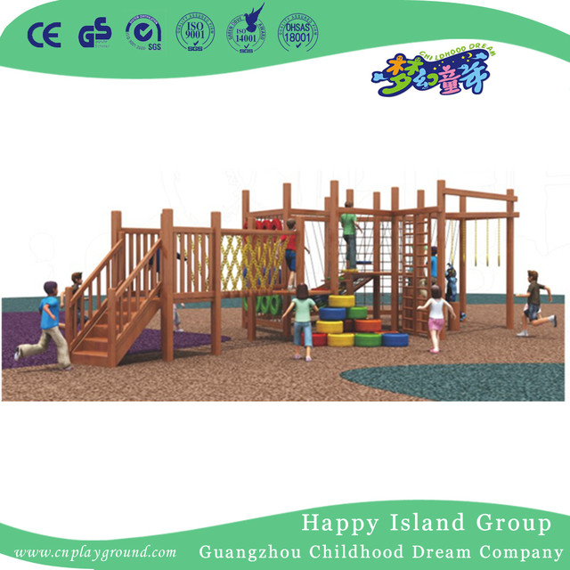 Outdoor Wooden Playground Equipment For Backyard (1908802)