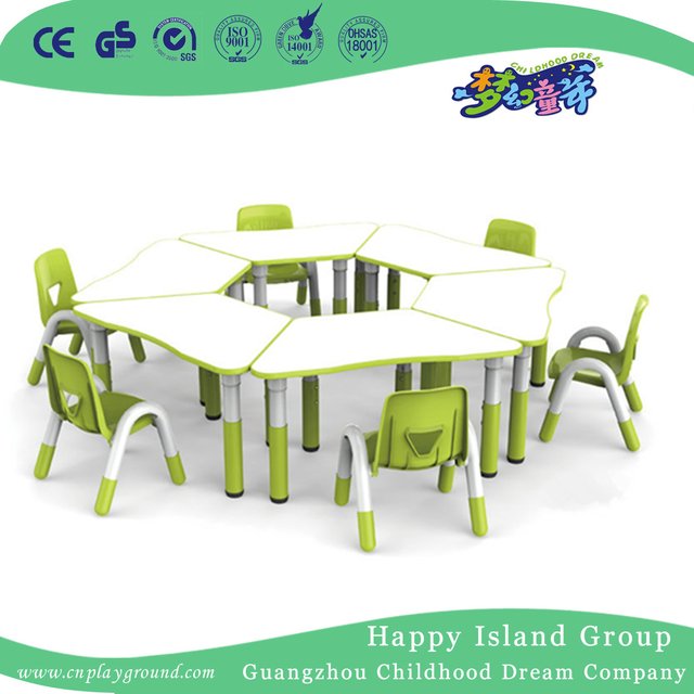 Kindergarten Luxury Kids Rectangle Table Desk for Sale (HG-4901)