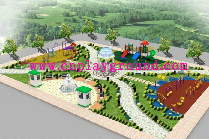 Amusement Park Children Outdoor Slide Vegetable Playground (HC-5301)