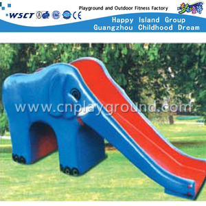 Outdoor Bule Elephant Plastic Slide Playground Play Toys (M11-09808)