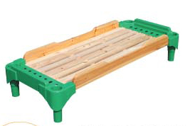  High Quality Children School Bed with Wood Bed Board and Plastic Bracket (M11-08203)