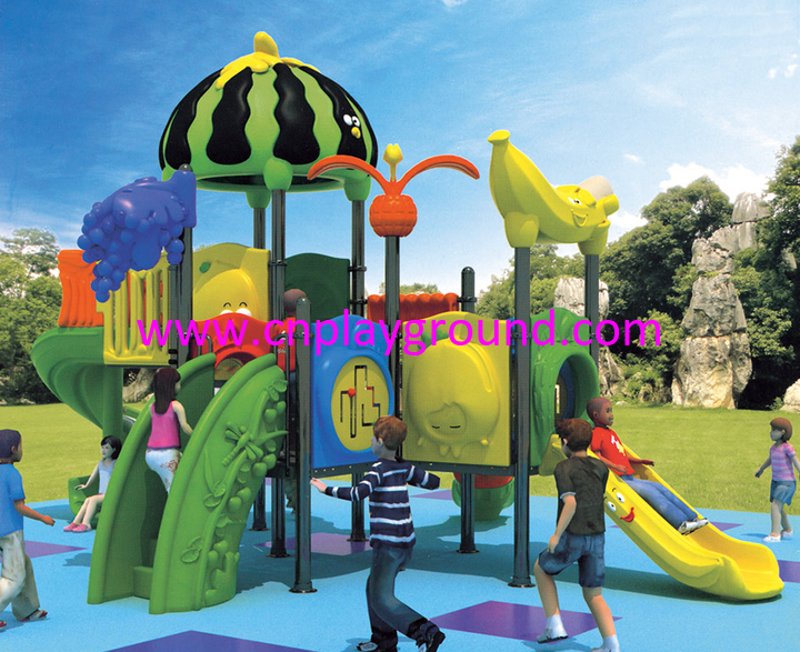 Outdoor Small Green Vegetable Slide Playground for Kids Play (HJ-11101) www.cnplayground.com