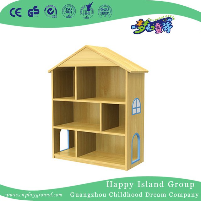 School Children Natural Wooden Cabinet For Clothes (HG-4607)