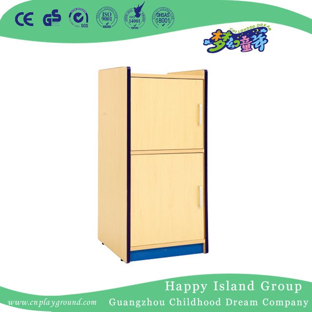 Kindergarten Kids Role Play Wood Refrigerator Storage Cabinet (HG-4406)