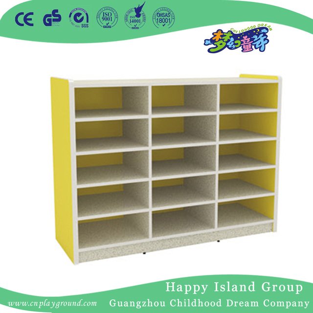School Four Layers Wooden Children Shoes Storage Cabinet (HG-5512)
