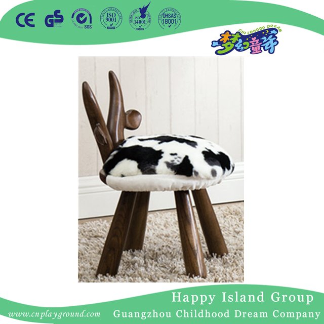 New Design School Children Wooden Cartoon Feature Chair with Soft Cushion (HG-3701)