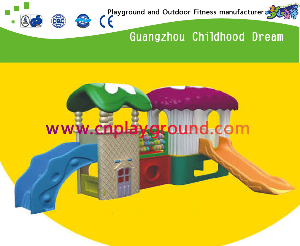 Outdoor Plastic Combined Toddler Slide & Swing Kindergarten Equipment