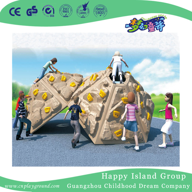 Outdoor Plastic Mound Feature Climbing Wall for Children (HF-19101)