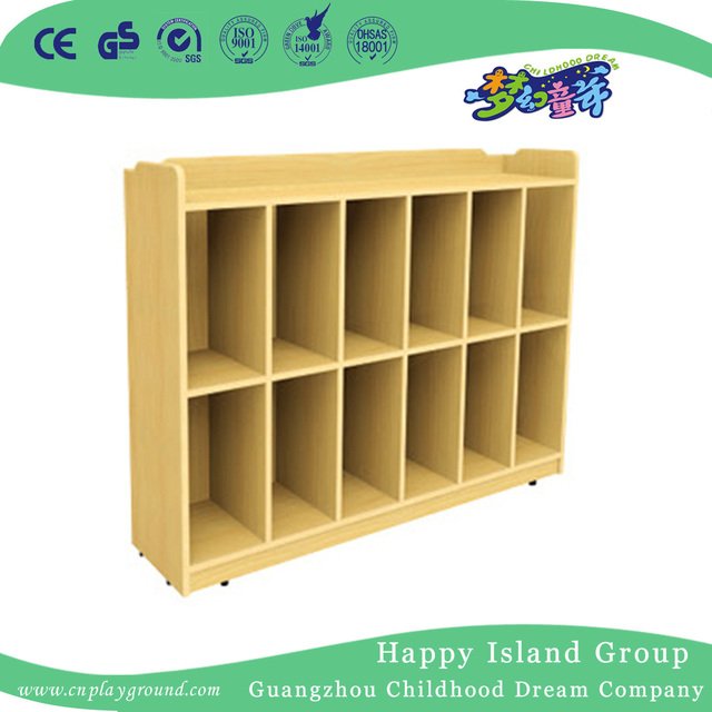 School Natural Wooden Toys Storage Equipment (HG-4308)