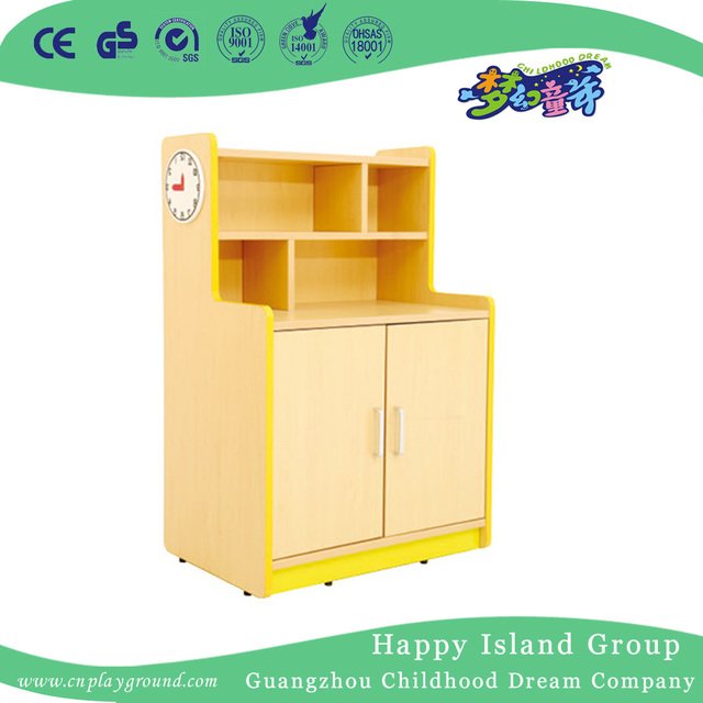 Kindergarten Toddler Role Play Wooden Washer Modeling Cabinet (HG-4404)