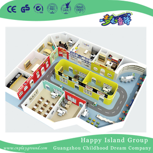 School Functional Room Whole Solution Wooden Role Playing House Street Decoration (HG-14)