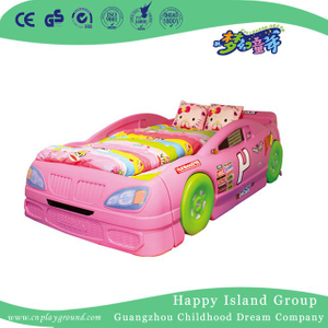 Cartoon Plastic Pink Car Shaped Children School Bed for Two Seats (HG-6201)