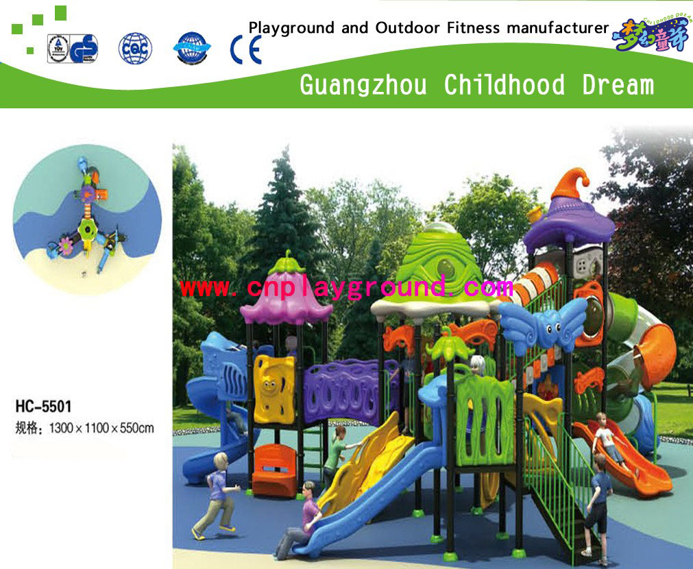 New! Middle Size Outdoor Vegetable Playground Play Structure Set with Children Fitness (HC-5701)