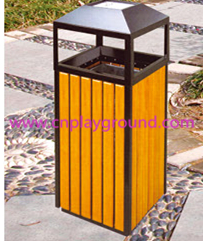 High Quality Backyard Square Wooden Trash Can (HHK-15010) www.cnplayground.com