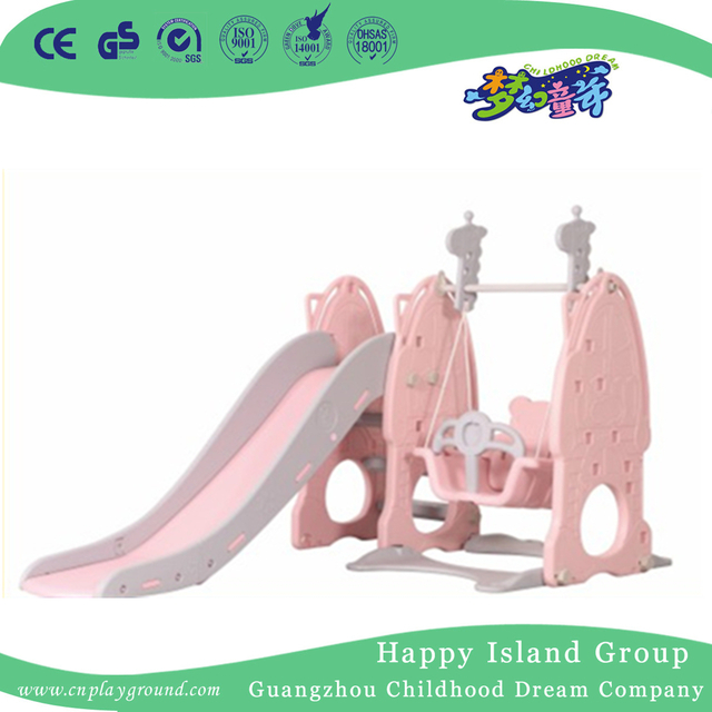 Family Plastic Small Slide With Swing For Kids Play (Ml-2014406)