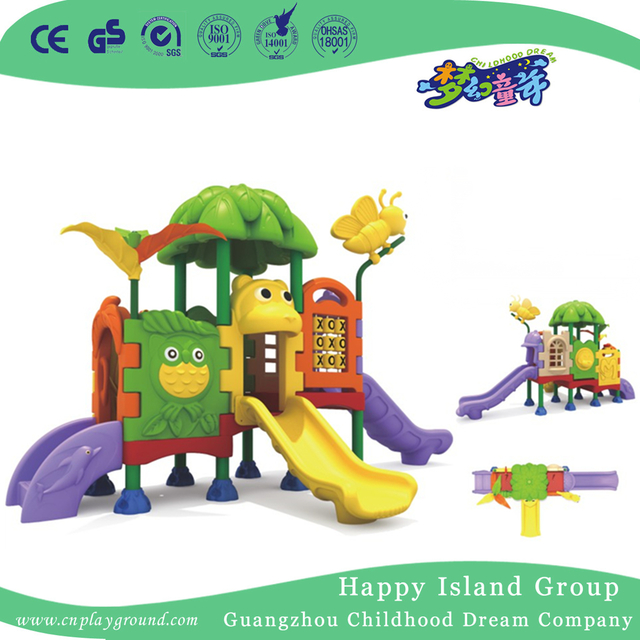 Kindergarten Outdoor Plastic Small Slide Playground (ML-2007802)
