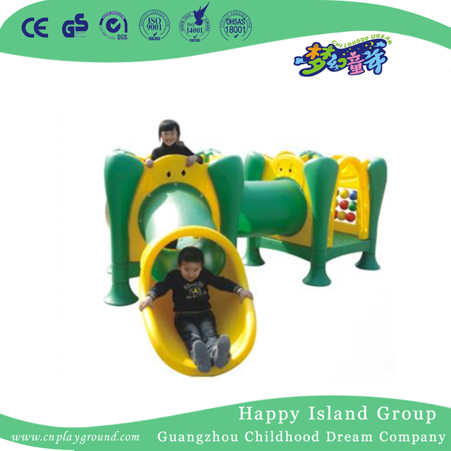 High Quality Outdoor Plastic Small Combination Slide Playground Equipment (WZY-414)