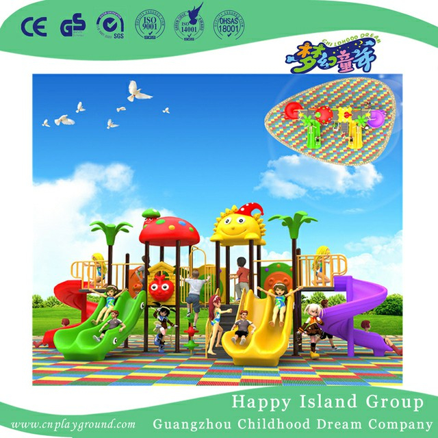 High Quality Cartoon Cylinder Slide Children Playground (BBE-B33)