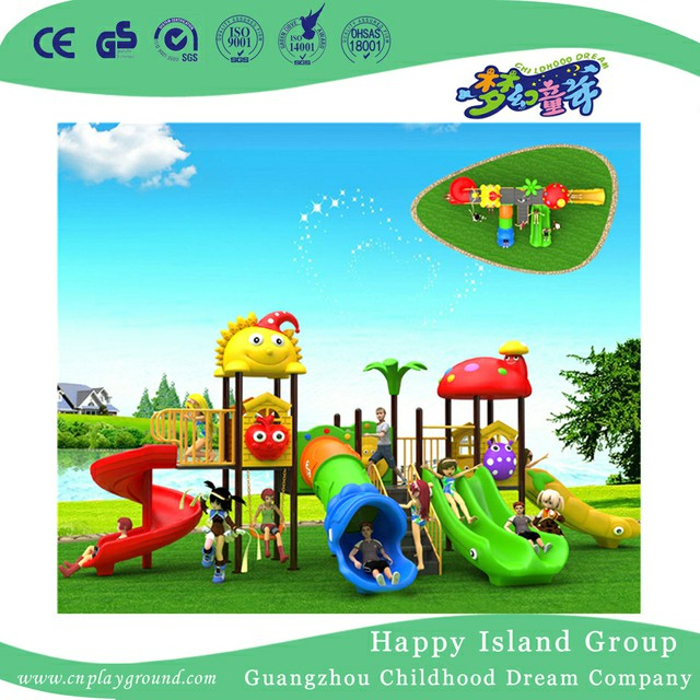 Garden Colorful Plastic Slide Children Playground (BBE-B29)