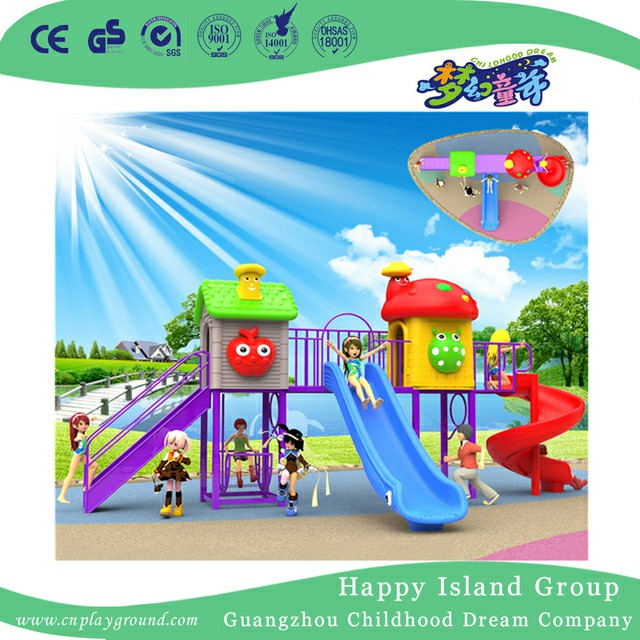 School Cartoon Sunshine Slide Combination Children Playground (BBE-A61)