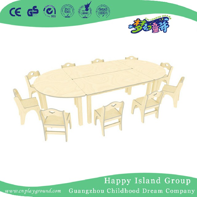 Kindergarten Multilayer Board Combinational Curved Table (HJ-4507)