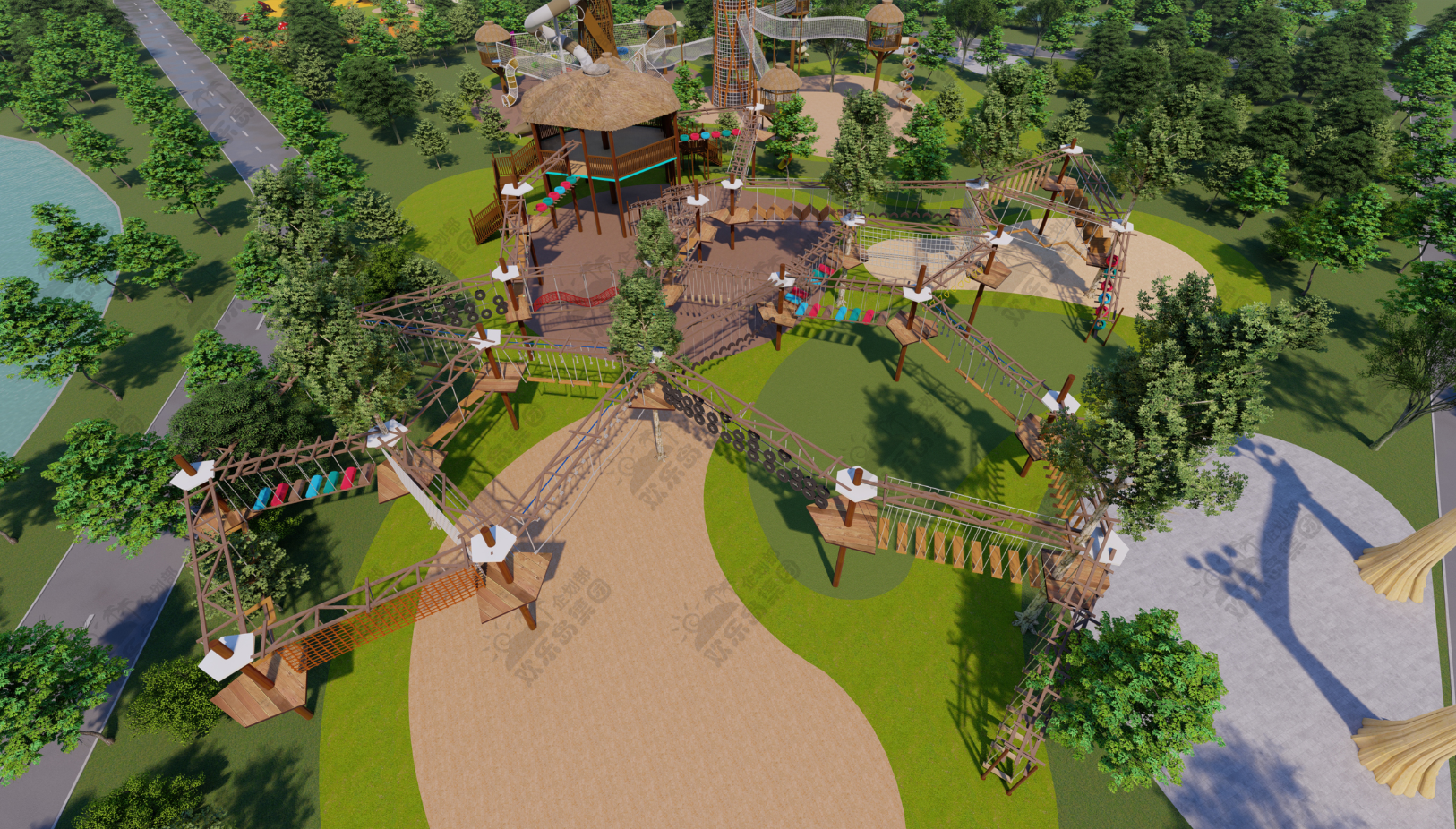 theme park playground construction for nonpowered theme park+8615989279205