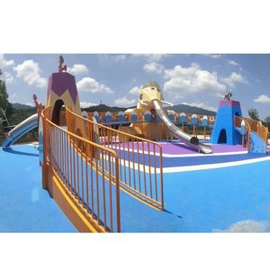 Elephant theme park Playground Structure with Coffee Houses and Bridge For Hotel and Resort