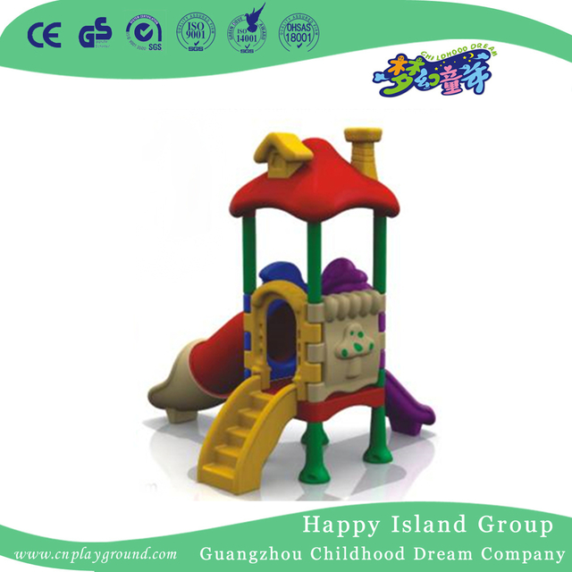 Kids Outdoor Plastic Toys Small Slide Playground For Sale (WZY-473-38)