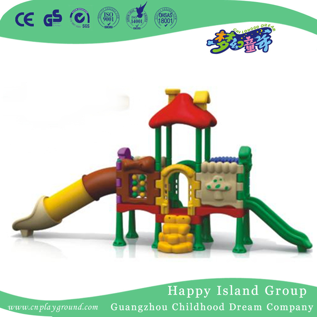 Indoor Cute Kids Plastic Small Slide Playground (WZY-473-34)
