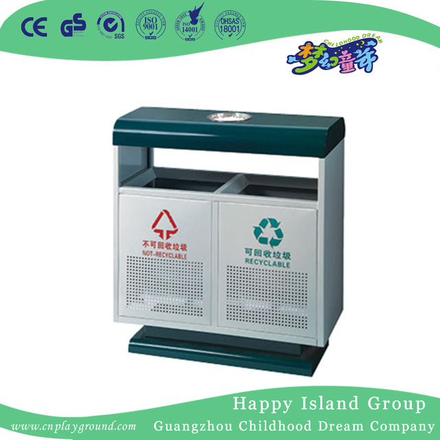 Hot Sale Outdoor Public Metal Trash Can (HHK-15304)