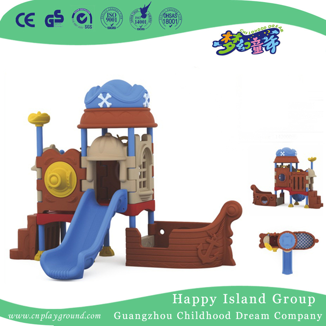 Outdoor Plastic Small Pirate Ship Playground Equipment (ML-2007001)
