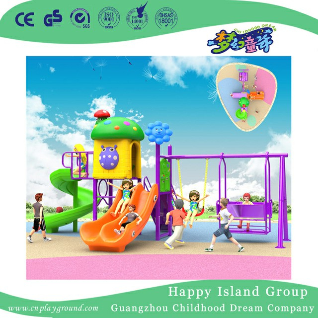 Outdoor Middle Children Swing and Slide Combination Playground (BBE-A19)