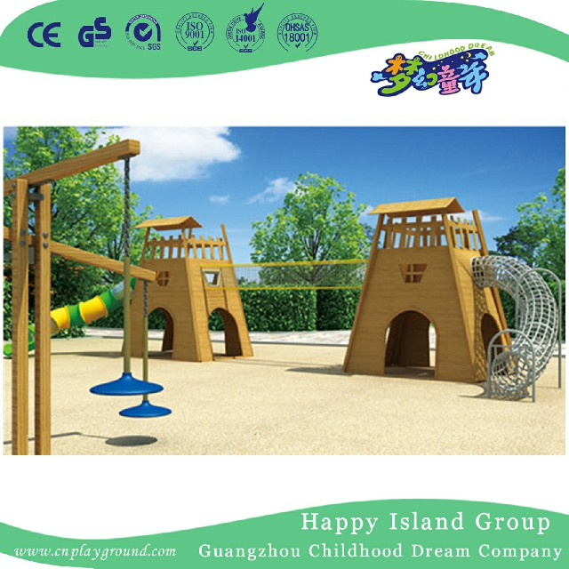 Outdoor Children Boxing Combinational Wooden Playground (HHK-1805)