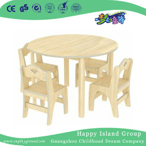 Kindergarten Small Type Children Wooden Round Table (19A4402)