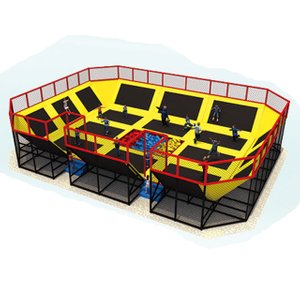 Trampoline set with slope and ball pit(HLD-09502)