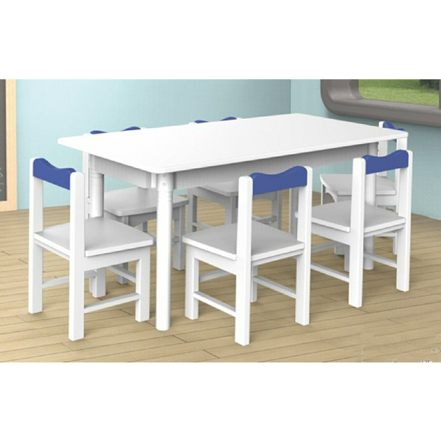 New Design School Children Wooden Rectangle Table (19A2102)