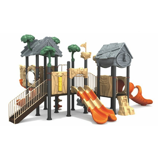 Bright Color Outdoor Toddler Tree House Playground With Climbing (ML-2002101) 