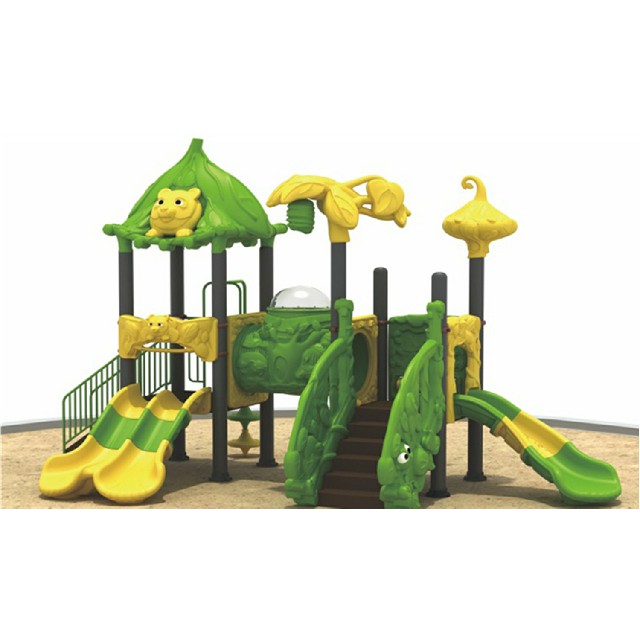 Green Outdoor Big Cartoon Animal Playground (ML-2003802)
